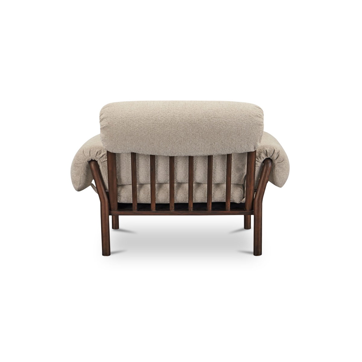 Cardero Lounge Chair Beige, Accent Chair by Moe's Home, 44.5" width x 31.5" height x 39" depth View 4