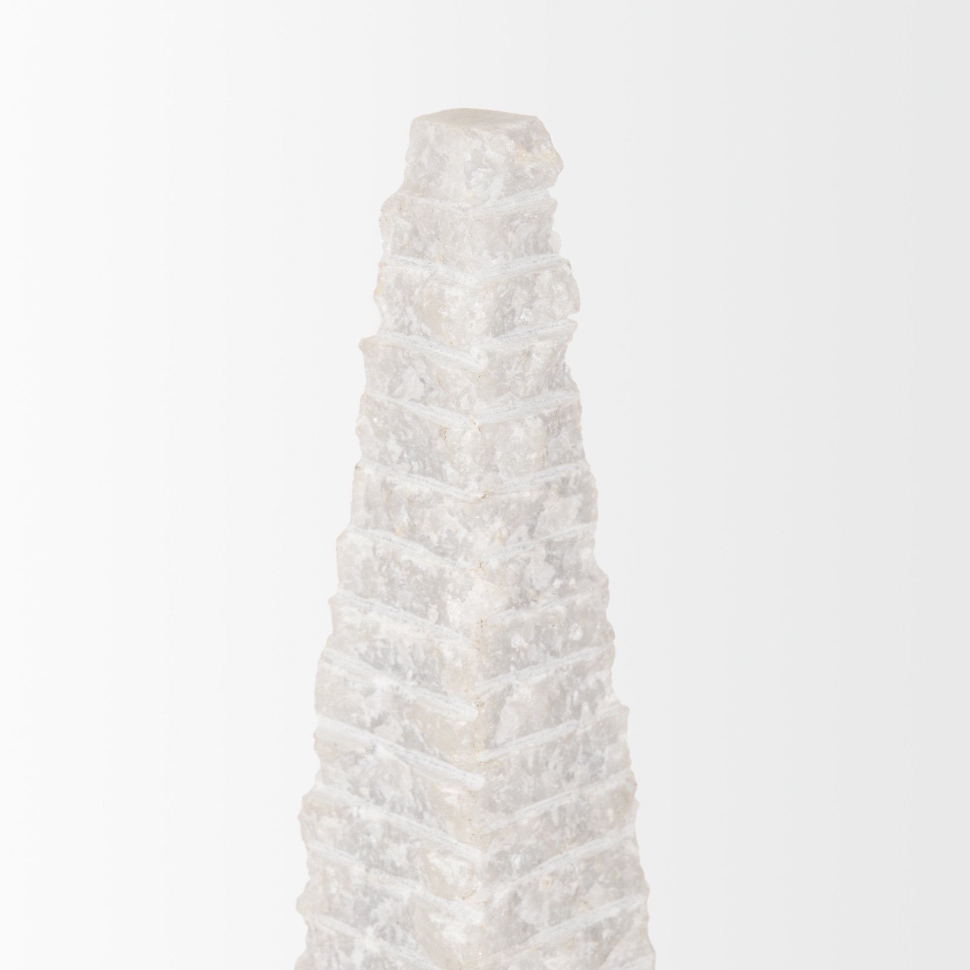 Pyramis White Rough Marble Obelisk 16' large image 