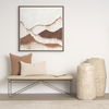 Jace Cream with Beige Stripe Lumbar Decorative Pillow Cover thumbnail 1