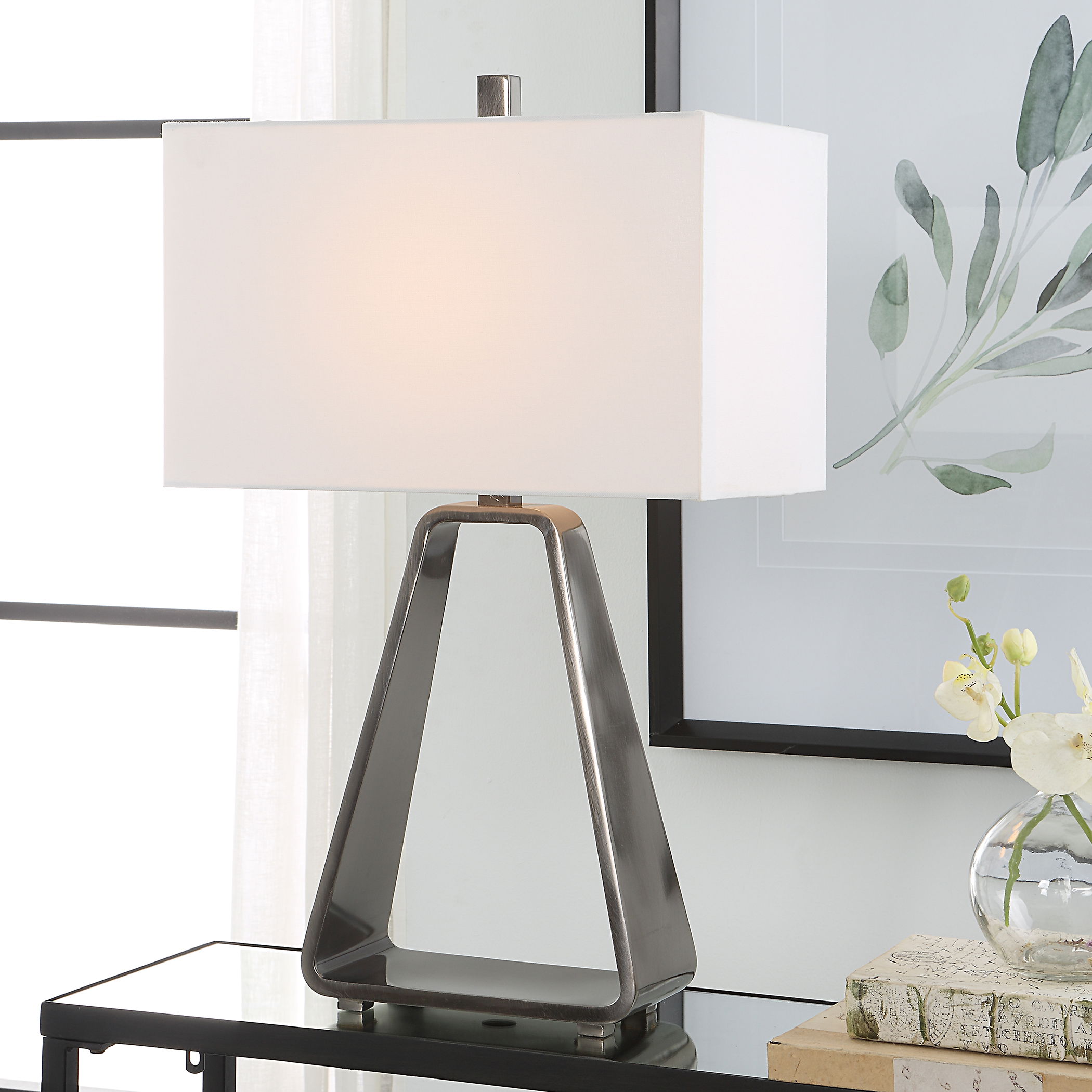 Halo Modern Open Table Lamp large image 