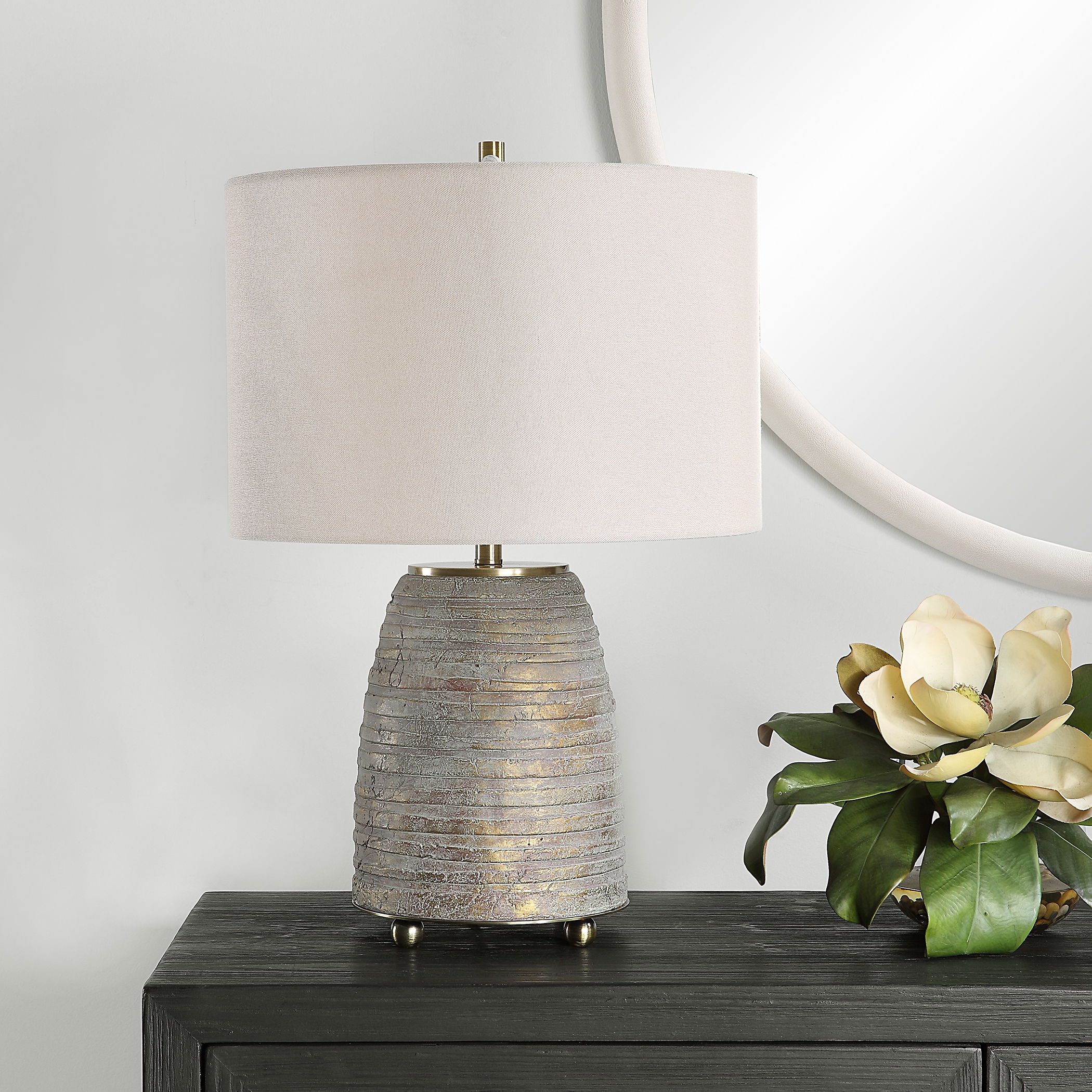 Gorda Bronze Ceramic Table Lamp large image 