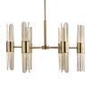 Cret 12 Light Brass Chandelier, Ceiling Light by Uttermost, 31" width x 20.62" height x 31" diameter x 31" depth thumbnail 1