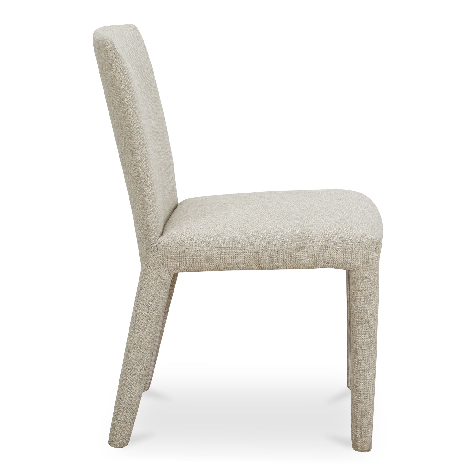 Monte Dining Chair Beige - Set Of Two, by Moe's Home, 19" width x 33" height x 23" depth View 5