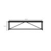 Sierra Bench Black, Benche by Moe's Home, 75" width x 18.25" height x 14" depth thumbnail 8