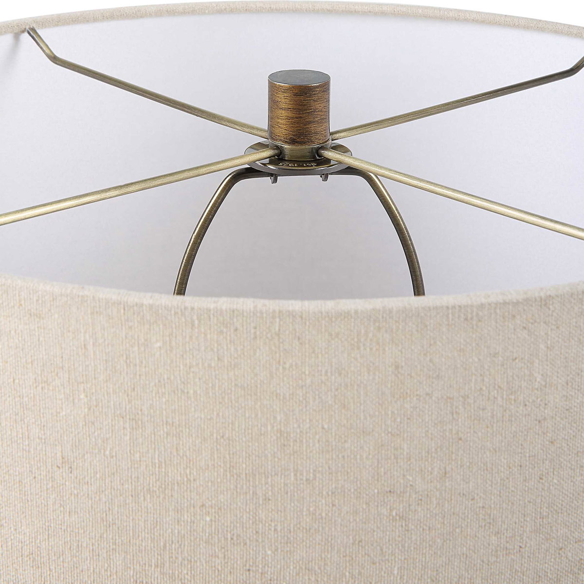 Baltic Teardrop Glass Table Lamp, by Uttermost, 16" width x 29" height x 16" depth View 7