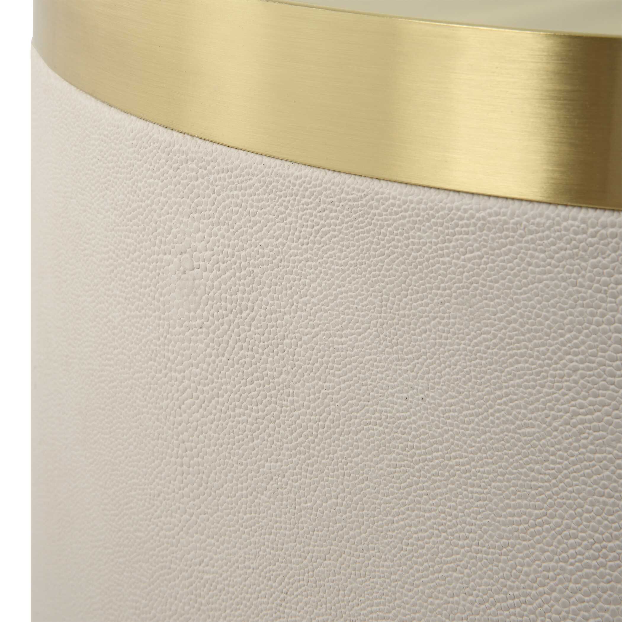 Circuit Brass & White Accent Table large image 