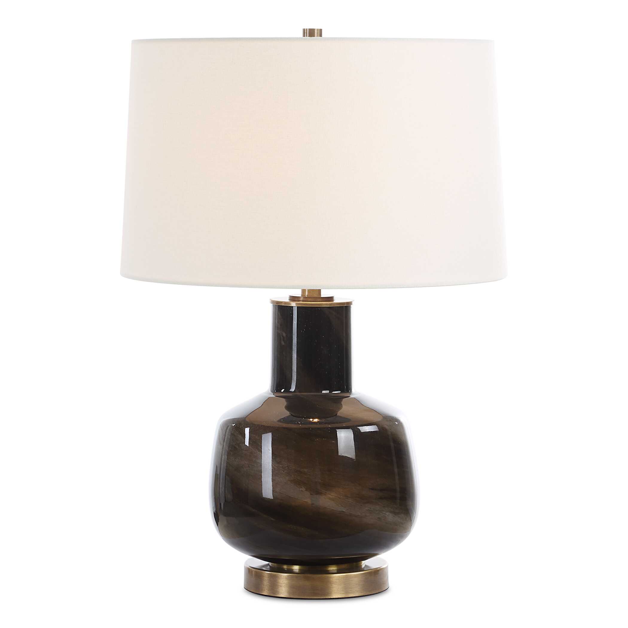 Buchanan Charcoal Table Lamp, by Uttermost, 16" width x 23.5" height x 16" depth View 1