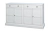 Center Media Base  Cortina White, by Sarreid, 1'8" length x 5'2" width x 3'1" height thumbnail 1