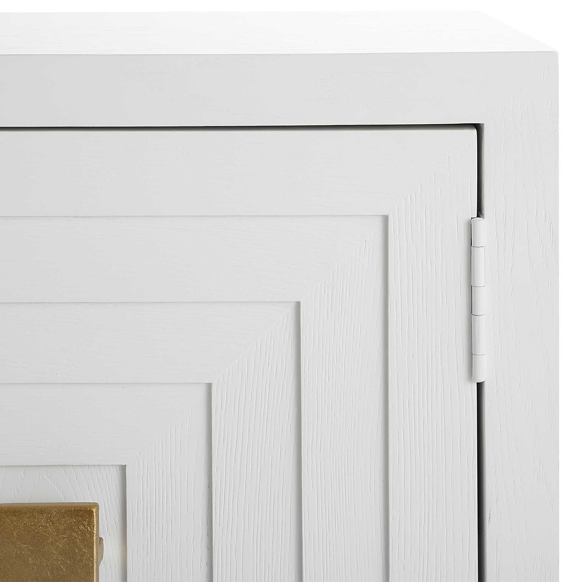 Aiken White 2 Door Cabinet, Cabinets & Chest by Uttermost, 43.25" width x 31.12" height x 16" depth View 8