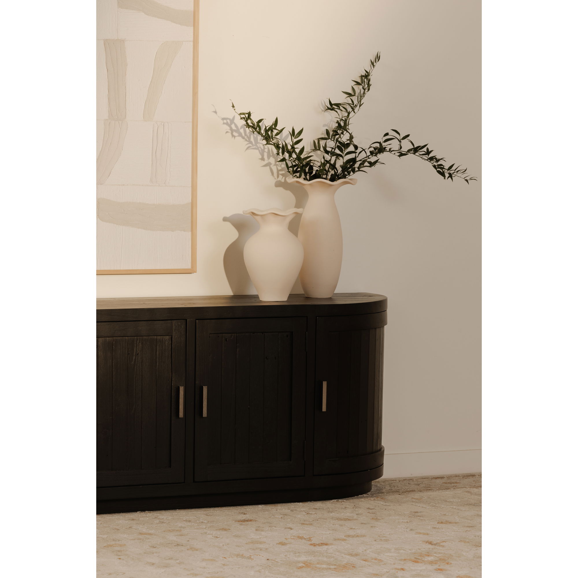 Nicola Media Cabinet Black, Media Console by Moe's Home, 70.9" width x 26" height x 17.7" depth View 11