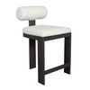 Bolster Back White Outdoor Counter Stool, Furniture by Uttermost, 20" width x 38.5" height x 26.25" depth thumbnail 5