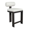 Bolster Back White Outdoor Counter Stool, Outdoor Stool by Uttermost, 1'8" width x 3'2.5" height x 2'2.25" depth thumbnail 5