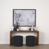 Elise Black Boucle Upholstered Storage Ottoman thumbnail 1