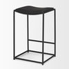 Taniel Black Leather with Black Metal Counter Stool thumbnail 4