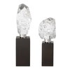 Crystal Peak Sculptures Set/2, Figurines & Statue by Uttermost, 3.5" width x 13" height x 3" depth thumbnail 3