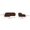 Amelia Nook Modular Left Sectional Chestnut thumbnail 8