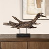 Gilded Sculpture Branch, Figurines & Statue by Uttermost, 25" width x 13" height x 4" depth thumbnail 2