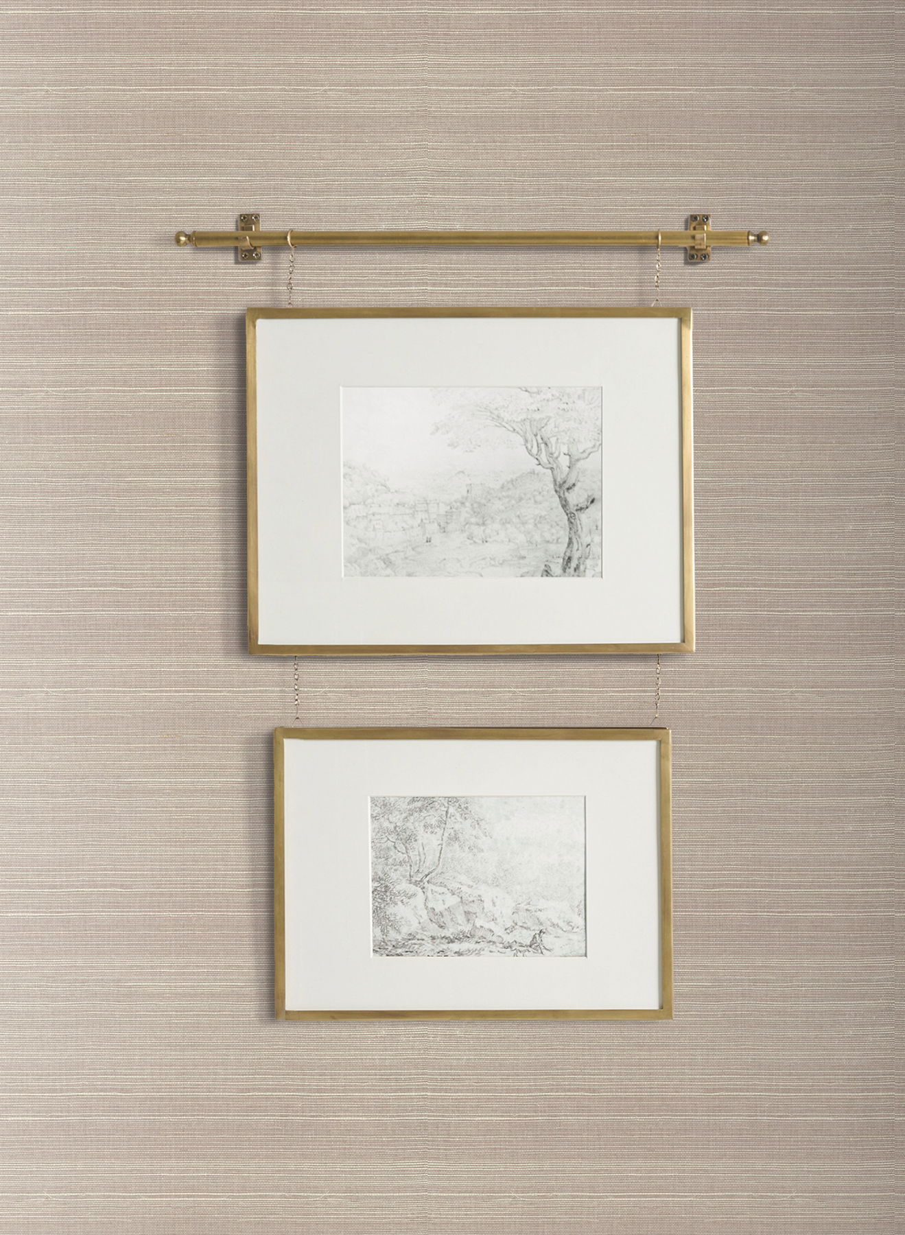 Plain Beige Grass Wallpaper, by York Wall, 24' length x 3' width x 0.02" depth View 2