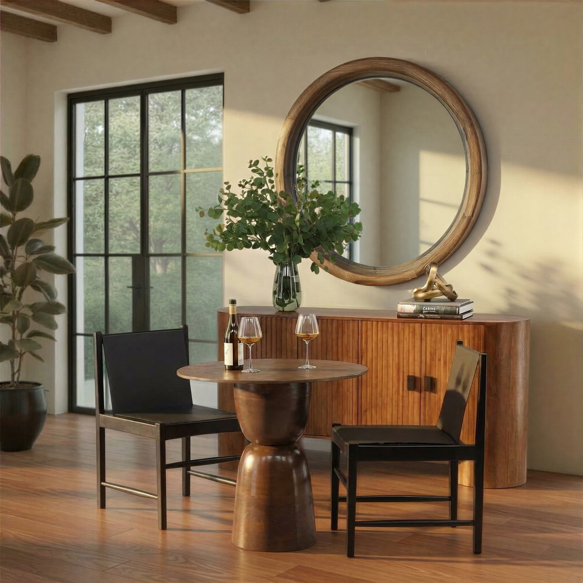 Celestine Dining Chair Black, by Dovetail, 20" width x 33.66" height x 24" depth View 7