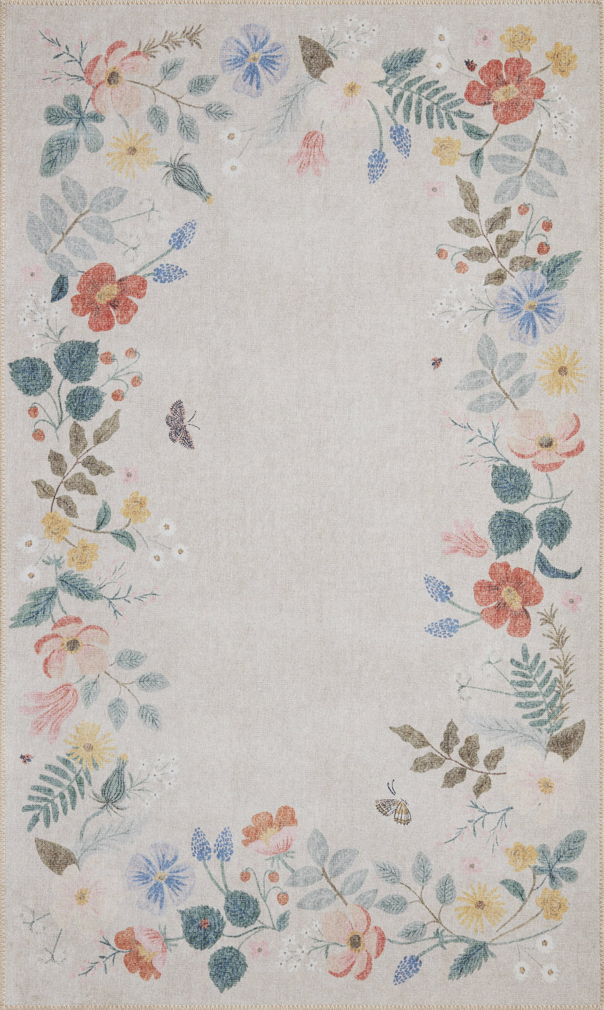 Rifle Paper Co. x Loloi Atelier Rug, 2' length x 5' width View 1