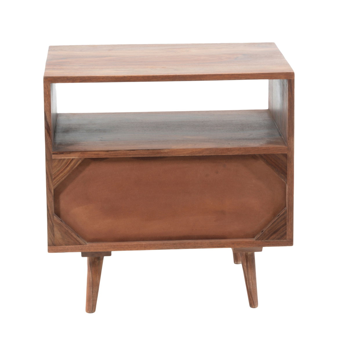 O2 Nightstand Natural, by Moe's Home, 22" width x 22" height x 16" depth View 10