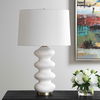 Liora White Table Lamp, by Uttermost, 16" width x 26.25" height x 16" depth thumbnail 4