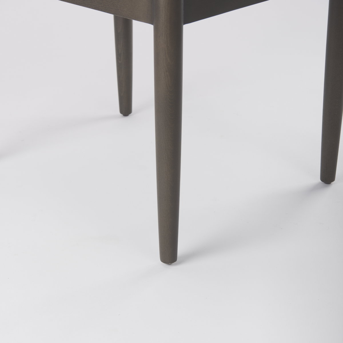 Cavett Curved Back Dining Side Chair | Cream Boucle with Dark Wood, Dining Chair by Mercana, 18" length x 25" width x 33.46" height View 15