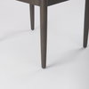 Cavett Curved Back Dining Side Chair | Cream Boucle with Dark Wood, Dining Chair by Mercana, 18" length x 25" width x 33.46" height thumbnail 15