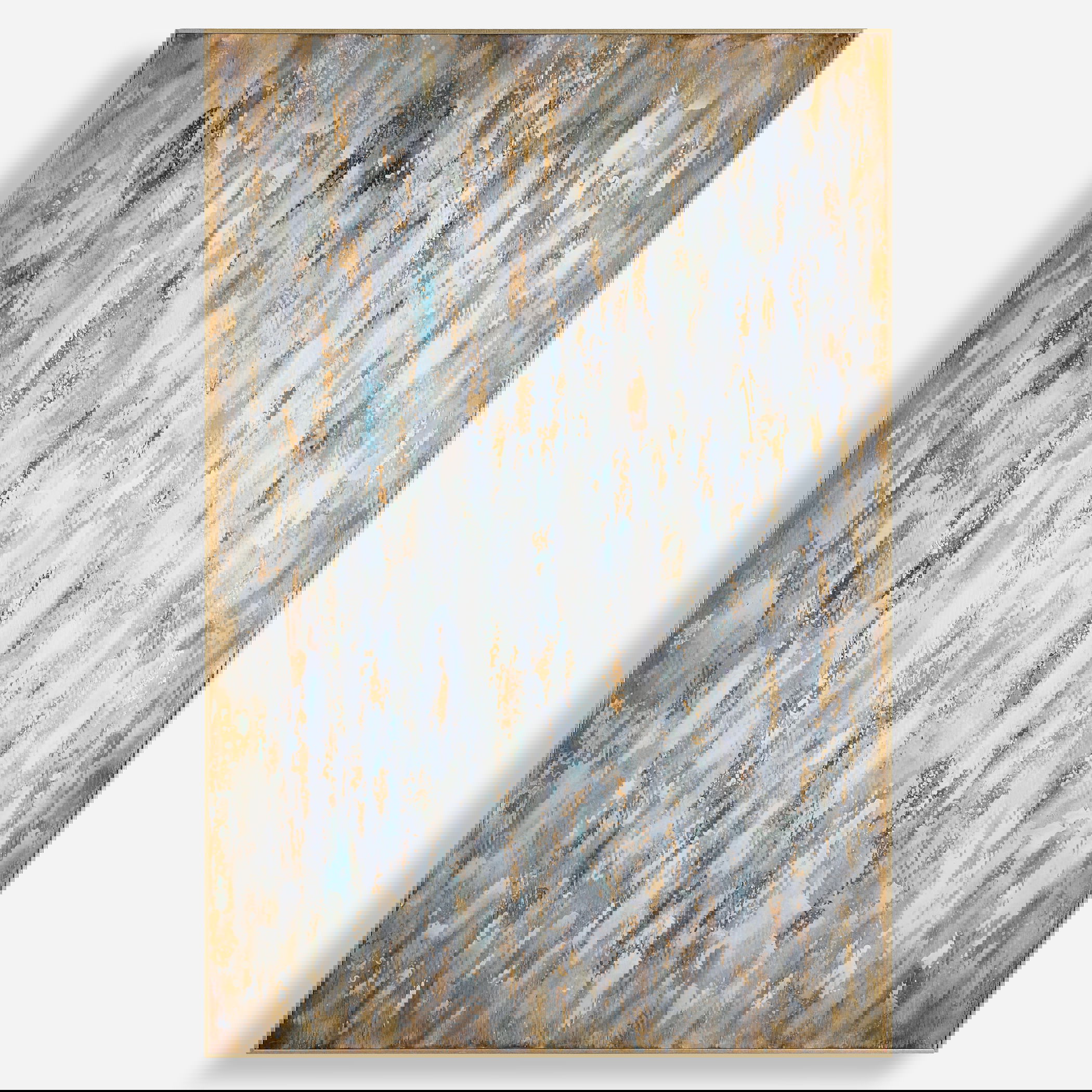 Bright Morning Abstract Art, Painting by Uttermost, 48.75" width x 72.75" height x 2.25" depth View 1