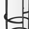 Neo 26.3' Seat Height Brown Wood Seat Black Metal Frame Stool thumbnail 7