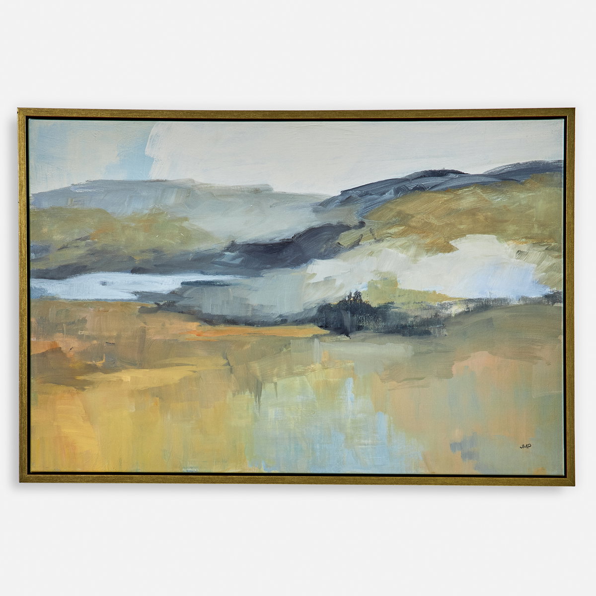 Folded Hills Framed Landscape Art, by Uttermost, 37.5" width x 25.5" height x 2" depth View 1