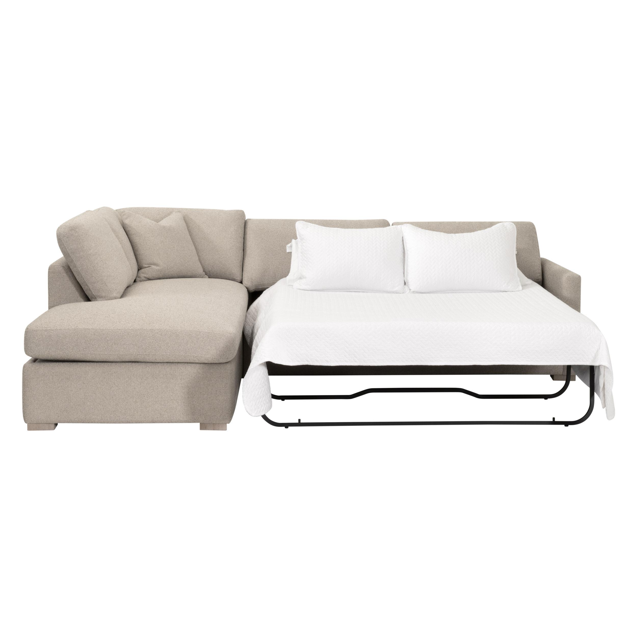 Clara 112'  Slim Arm Sleeper Queen LF Sectional, Seating by Essentials for Living, 112" width x 37.5" height x 81" depth View 2