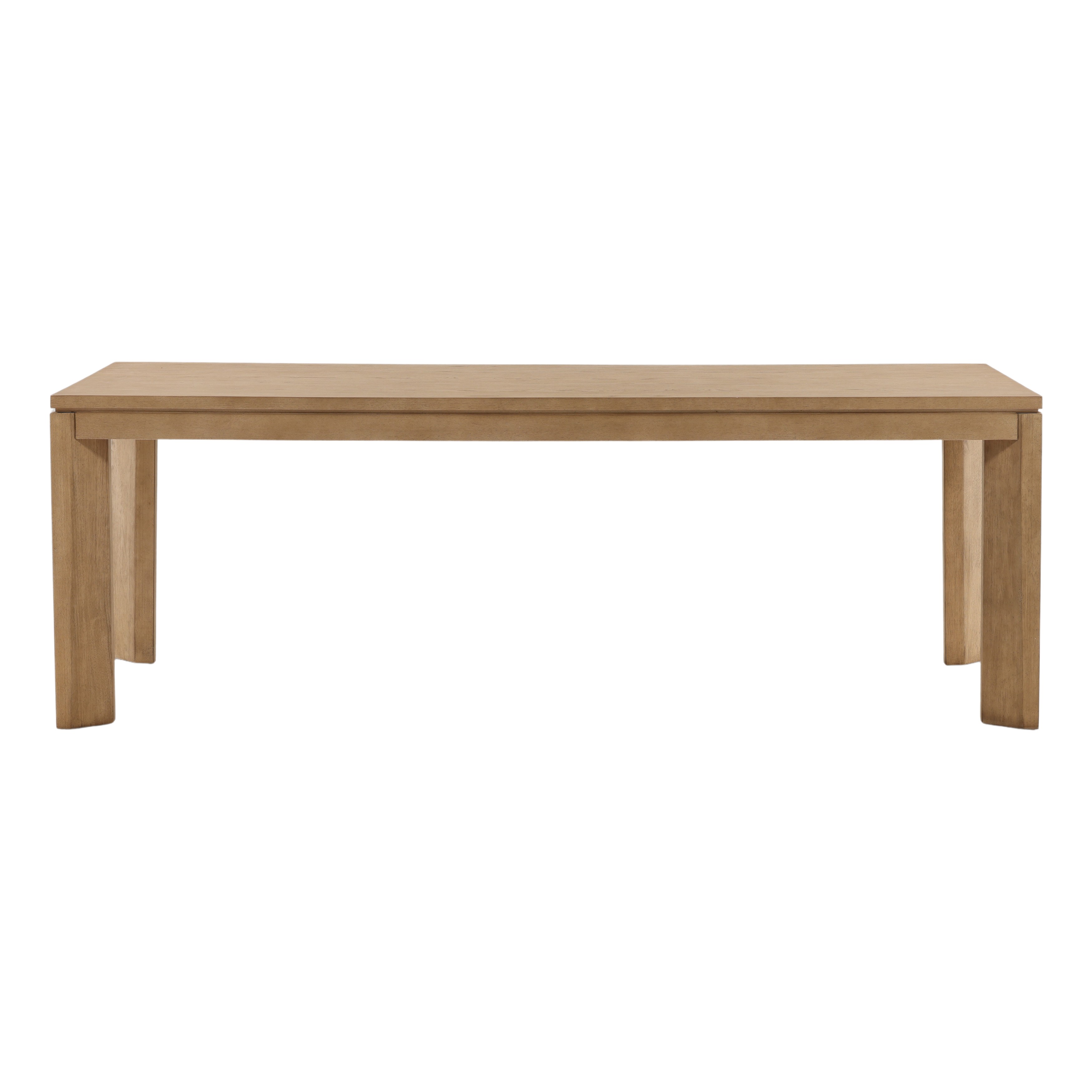 Kirsten Dining Table Natural, by Dovetail, 87.8" width x 30.2" height x 41.5" depth View 2