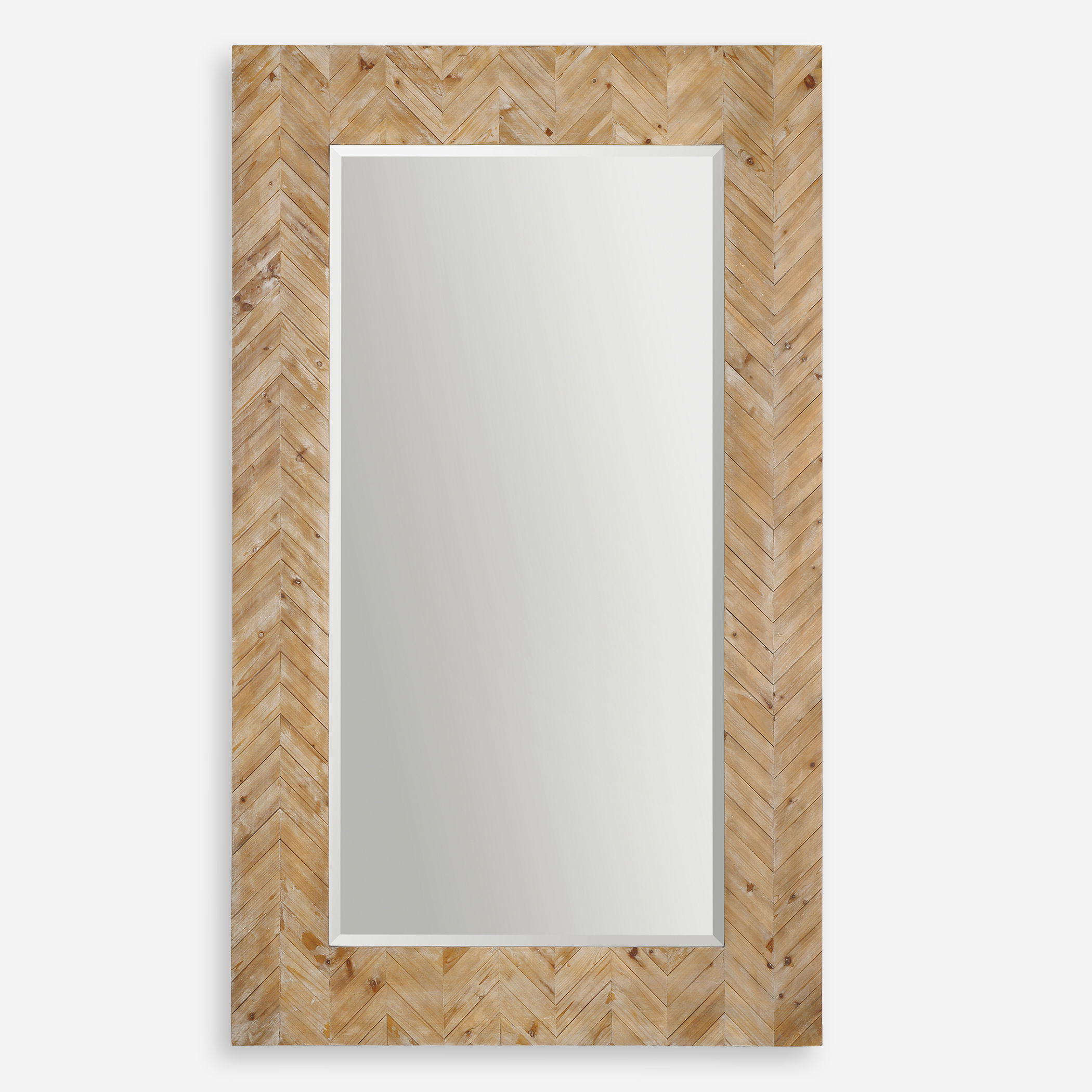 Demetria Oversized Wooden Mirror large image 