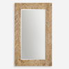 Demetria Oversized Wooden Mirror thumbnail 0