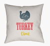 It's Turkey Time Accent Pillow, Decorative Pillow by Surya, 18" length x 18" width thumbnail