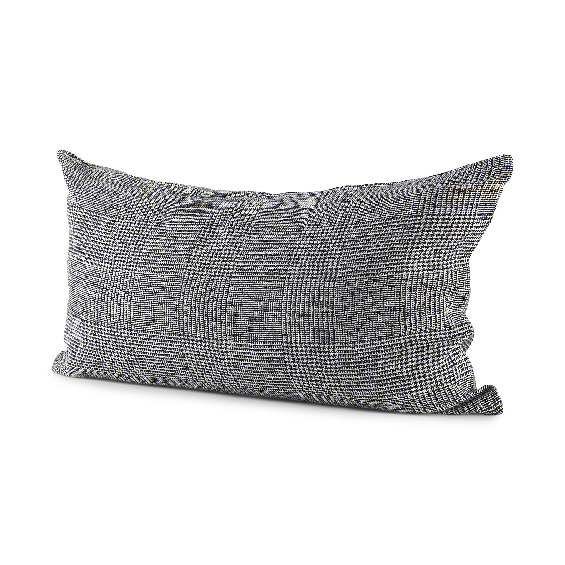 Ramone 14 x 26 White and Black Fabric Decorative Pillow Cover large image 