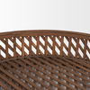 Thala Medium Brown Round Wicker Tray (Set of 2), Decorative Tray by Mercana, 20.47" length x 20.47" width x 4.5" height thumbnail 4
