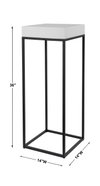 Gambia Marble Plant Stand, Planter by Uttermost, 14" width x 36" height x 14" depth thumbnail 3