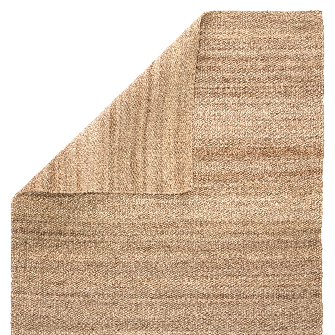 Rhein Natural Solid Tan Area Rug (5'X8') large image 