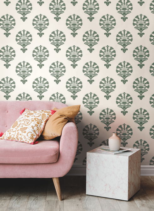 Luxor Green Wallpaper