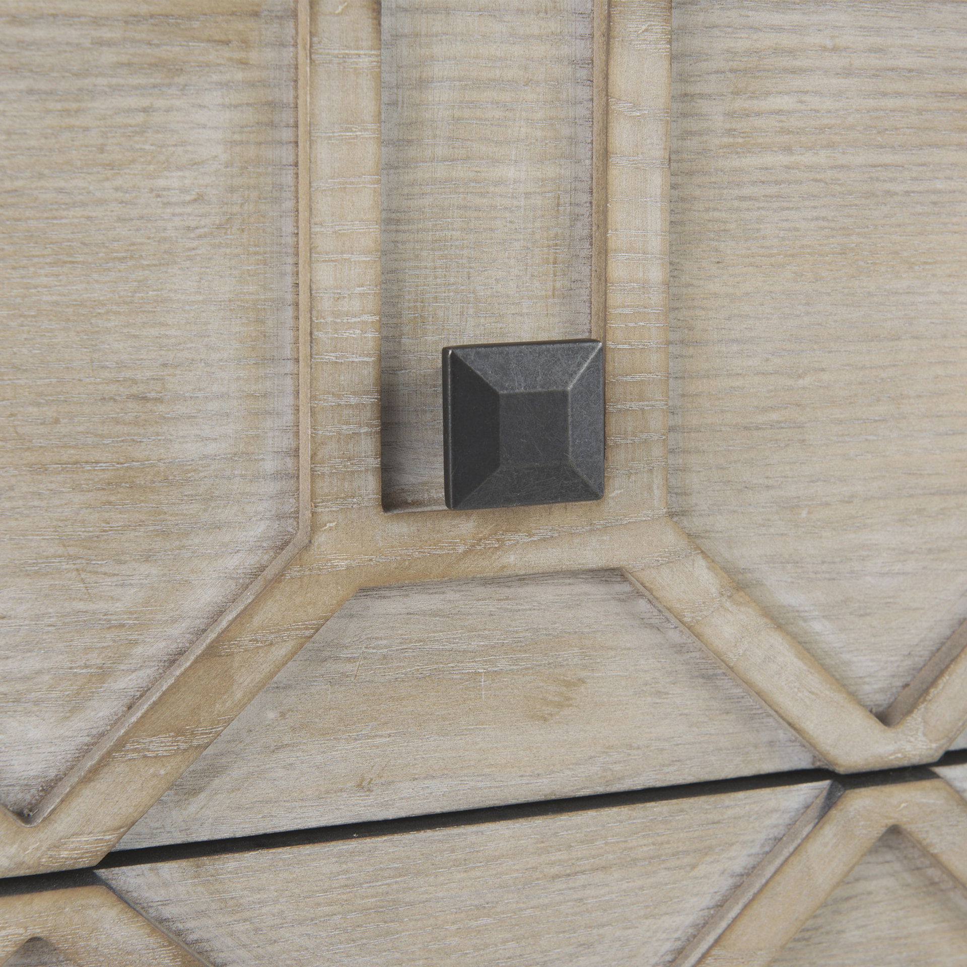 Genevieve II Light Brown Fir Veneer 9 Drawer Sideboard, Sideboards & Buffet by Mercana, 70.08" length x 15.75" width x 30.91" height View 9