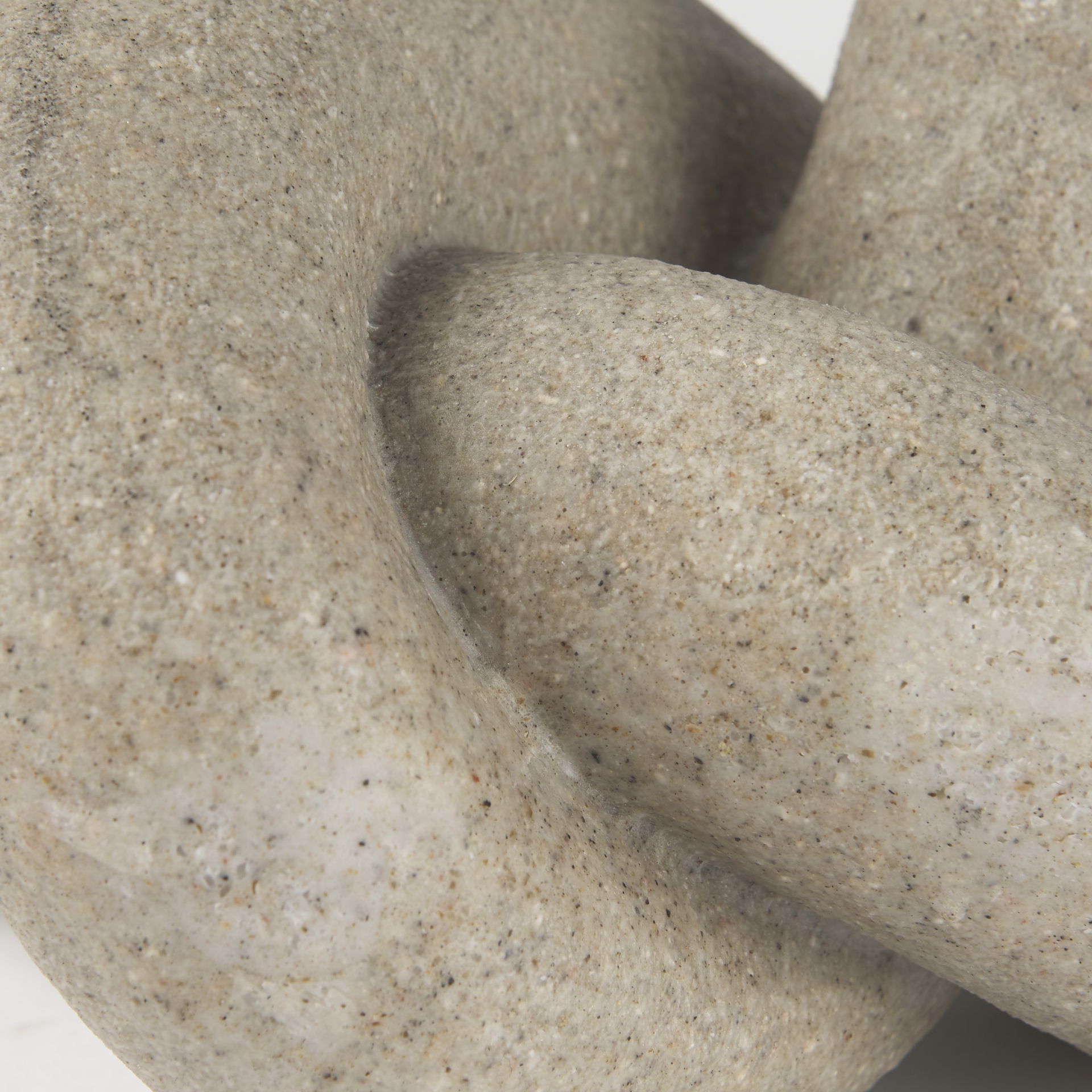 Otto Sandstone Resin Small Knot Sculpture Decorative Object, by Mercana, 7.99" length x 7.01" width x 5" height View 10