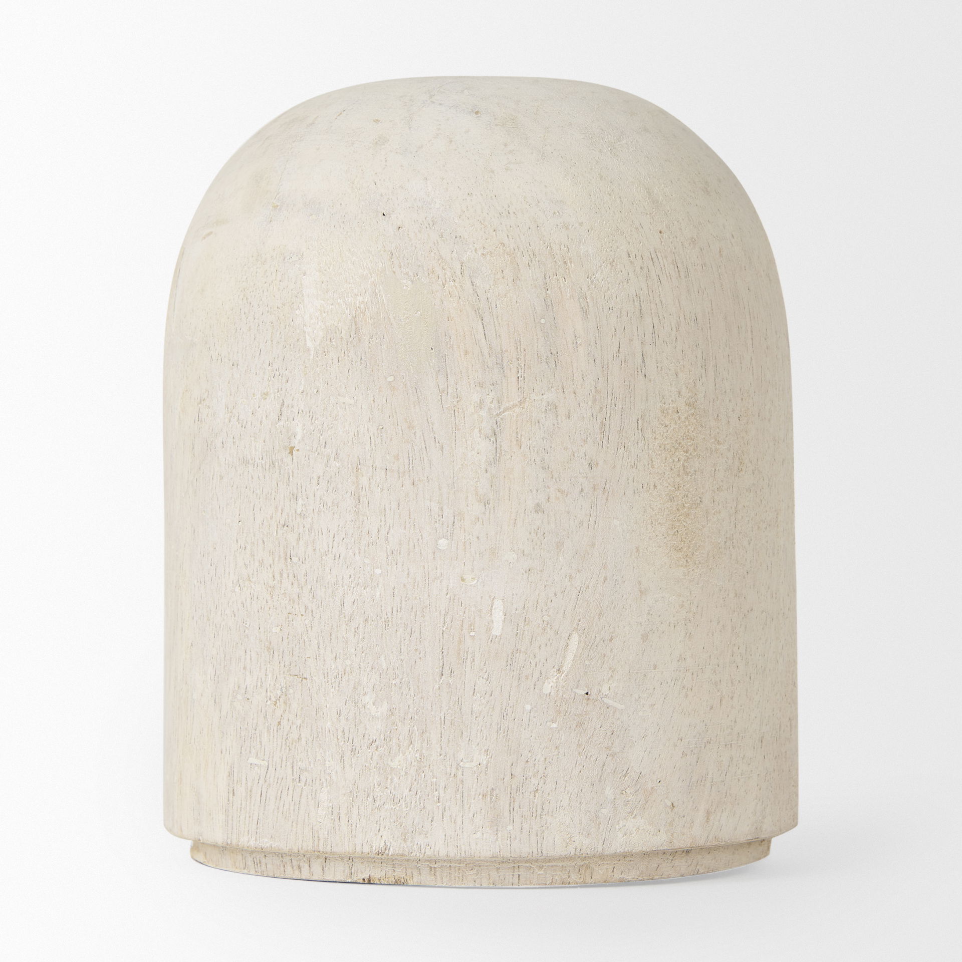 Knox Short White-Wash Wood Decorative Object large image 