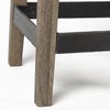 Nell 30' Seat Height Black Metal Seat & Foot Rest With Brown Wood Legs Stool thumbnail 9