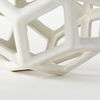 Geom  White Ceramic Geometric  Object, Decorative Object by Mercana, 7.09" length x 7.09" width x 7.09" height thumbnail 7