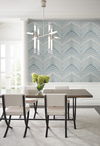Onyx Strata Mist Blue Peel & Stick Wallpaper thumbnail 1