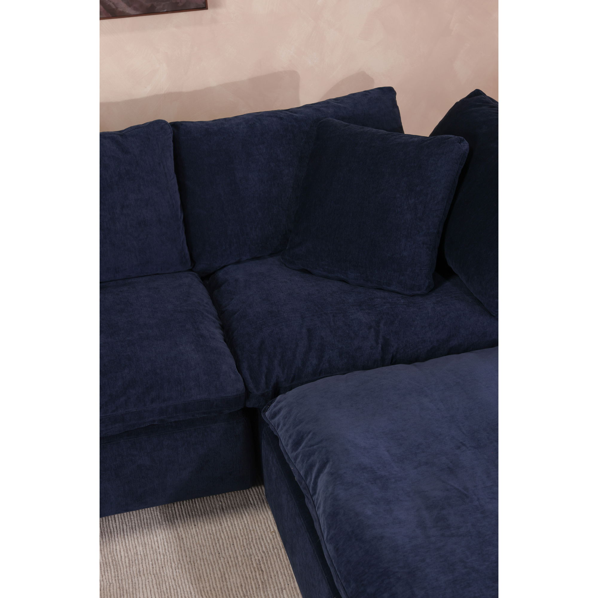 Clay Dream Modular Sectional, Sectional Sofa by Moe's Home, 133.5" width x 32" height x 133.5" depth View 10