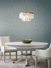 Luminous Branches Blue & Gold Wallpaper thumbnail 1