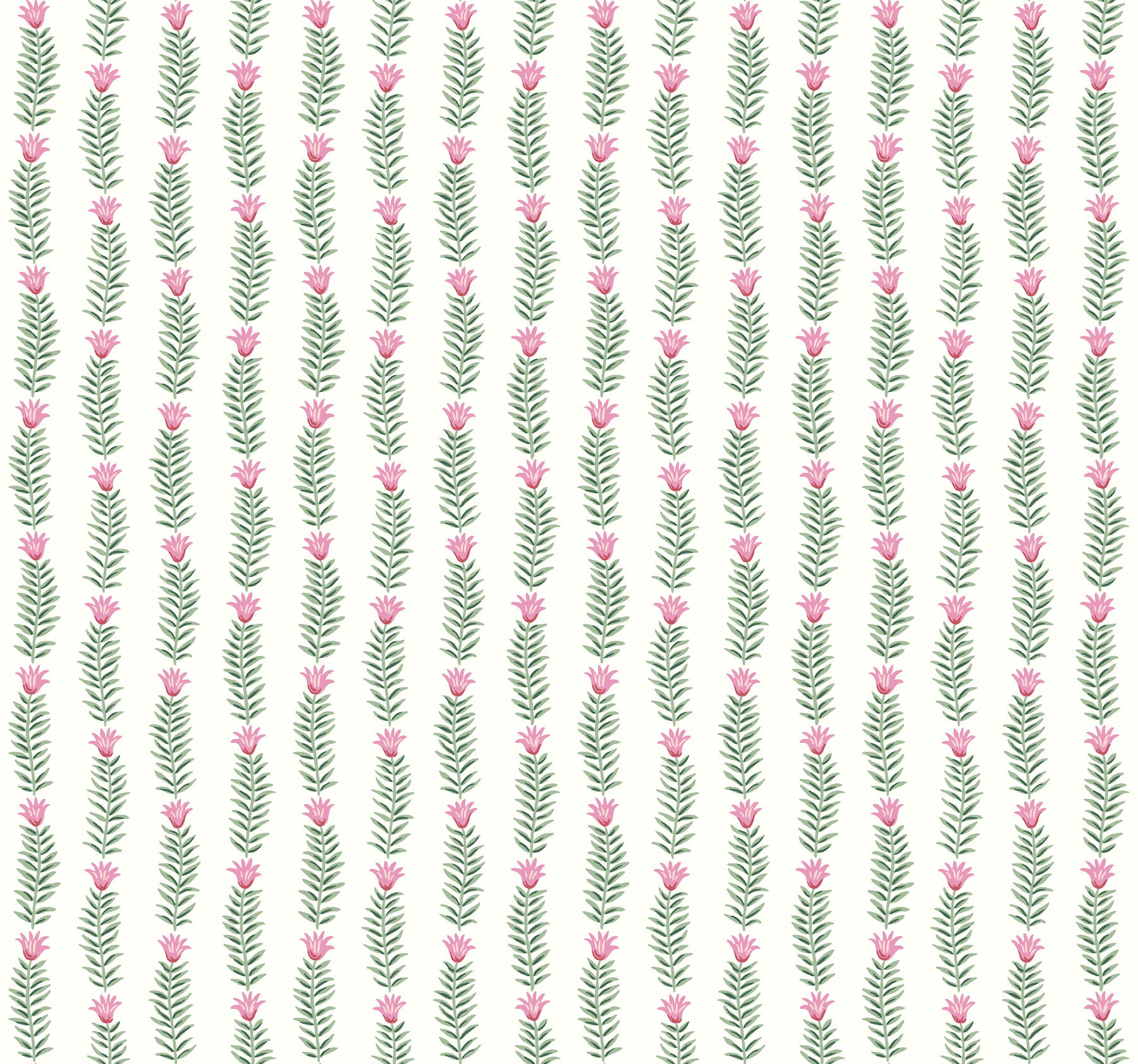 Eden White & Green Wallpaper, by York Wall, 27' length x 2'3" width x 0.02" depth View 1